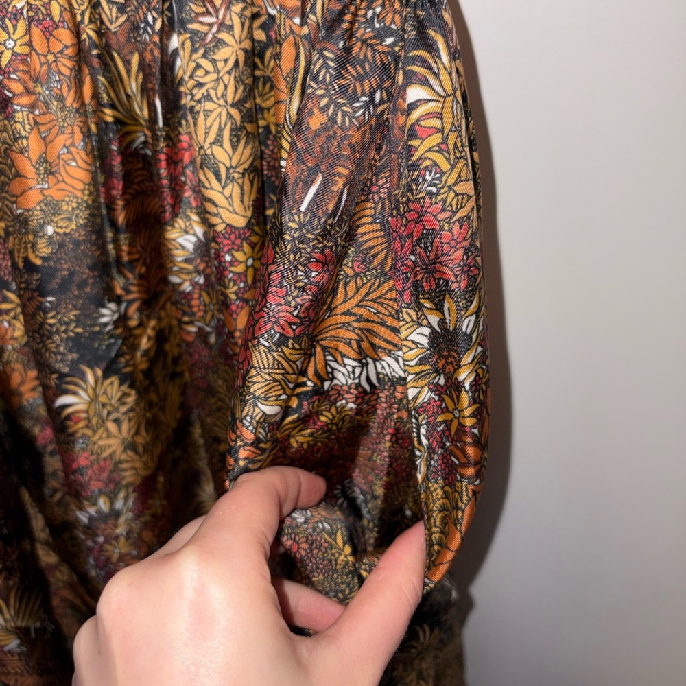 La Prestic Ouiston Silk Smocked Maxi Skirt - Picture 3 of 6